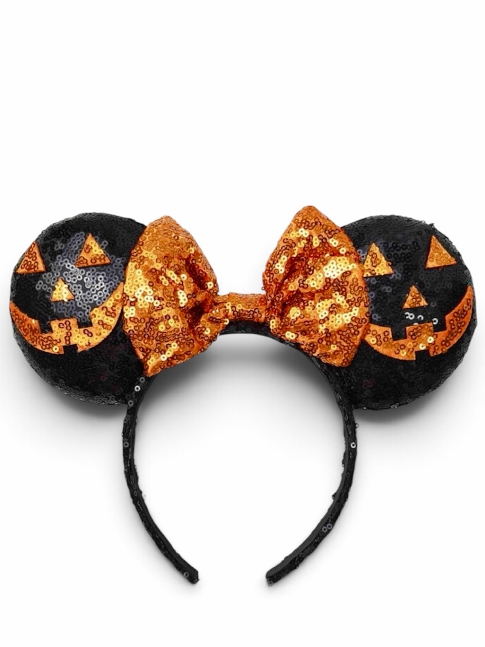 🎃 Disney Halloween Sequin Minnie Mouse Ears Headband